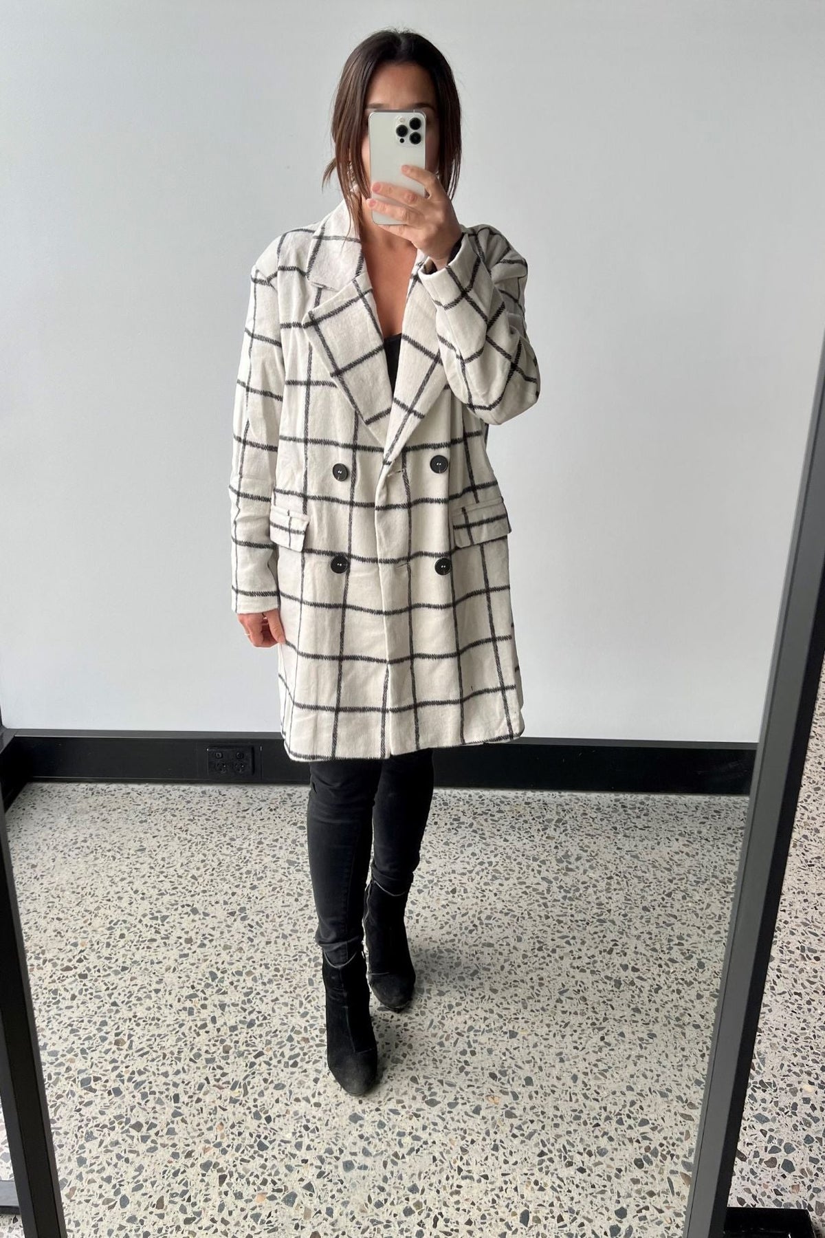 Jolie Coat - White- Final Sale